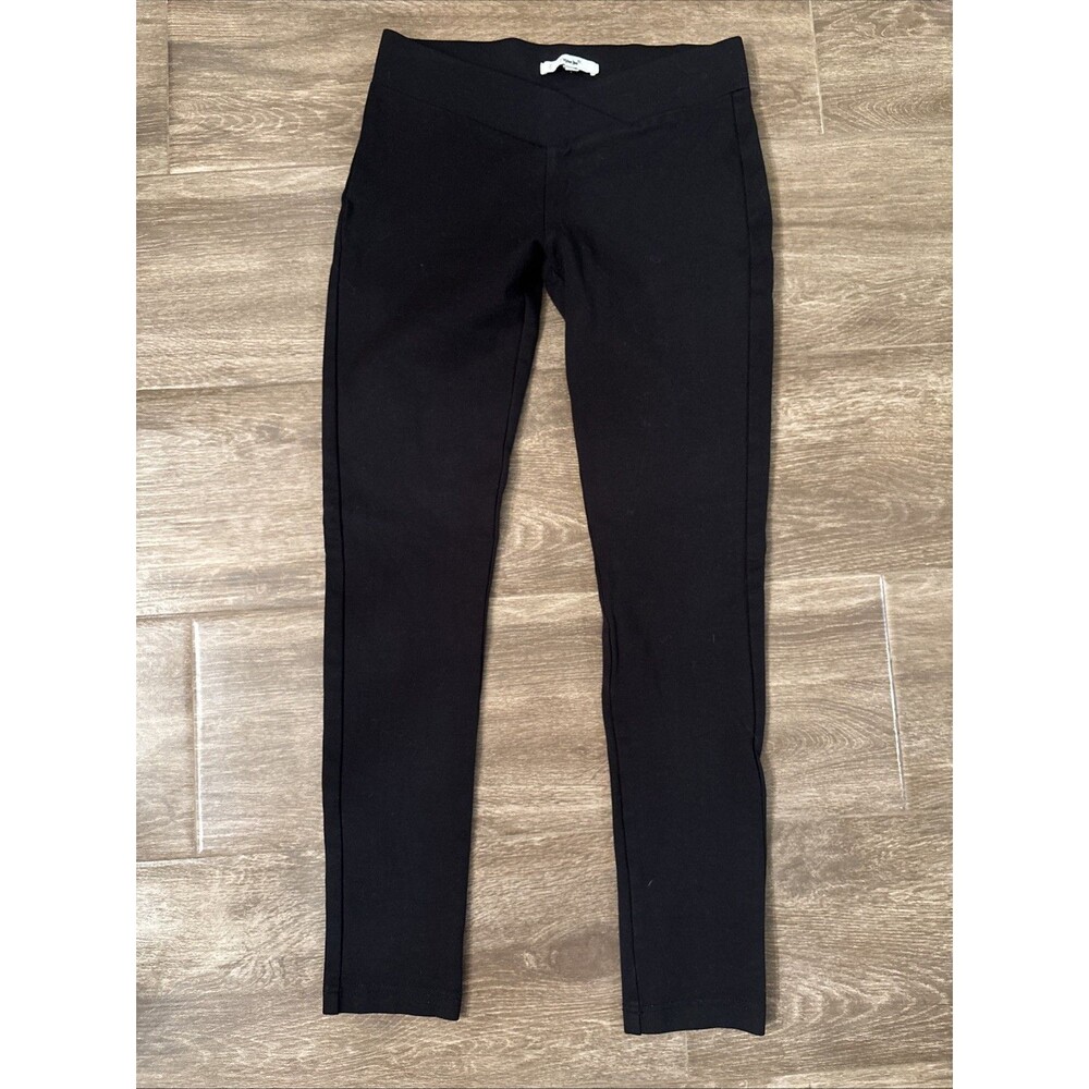 Papaya Women’s Size Small‎ Thick Black Leggings With Crossover Waistband Yoga